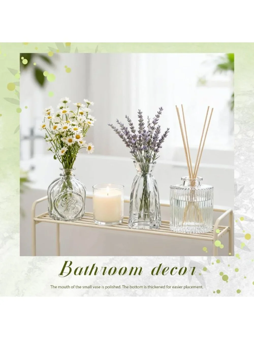 12pcs Clear Glass Bud Vases for Wedding Centerpieces & Home Decor, Elegant Decor